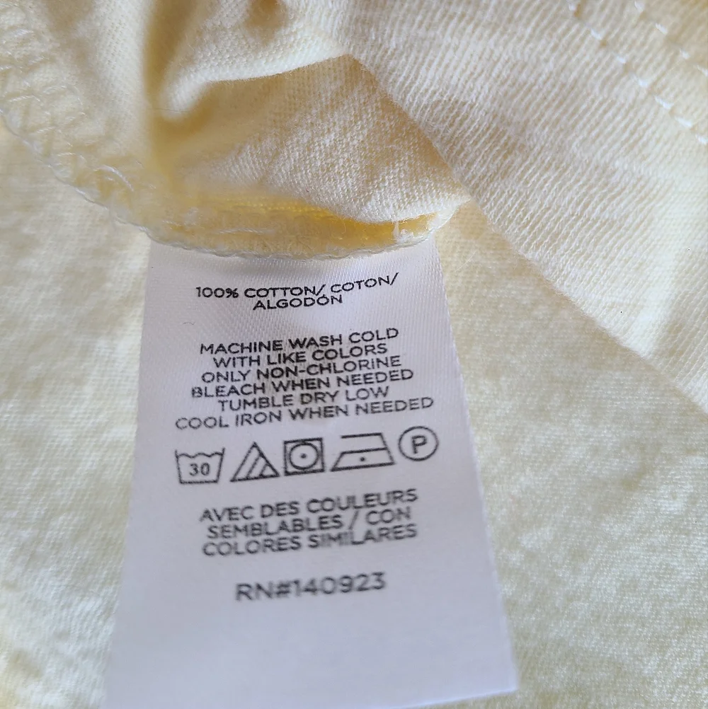 J. Crew/LOFT Short Sleeve Crew/V-Neck Tops - Pink, White, Yellow - Picture 12 of 16